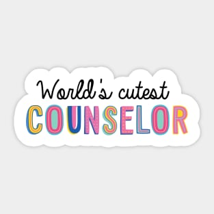 Counselor Gifts | World's cutest Counselor Sticker